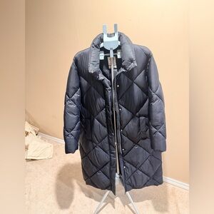 Abercrombie & Fitch Dark Gray Puffer Coat